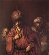 REMBRANDT Harmenszoon van Rijn The Condemnation of Haman Sweden oil painting reproduction